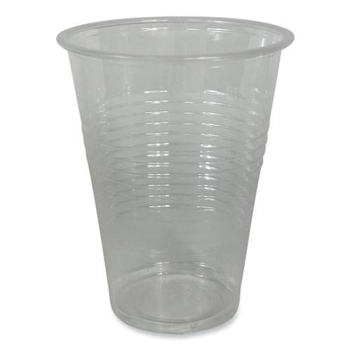 Picture of Translucent Plastic Cold Cups, Individually Wrapped, 9 oz, 1,000/Carton