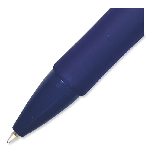 Picture of StrideRio Gel Pen, Retractable, Medium 0.7 mm, Blue Ink, Translucent Blue Barrel, 12/Box