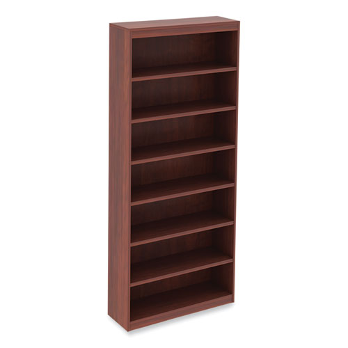 Picture of Alera Valencia Series Square Corner Bookcase, Seven-Shelf, 35.63w x 11.81d x 83.86h, Cherry