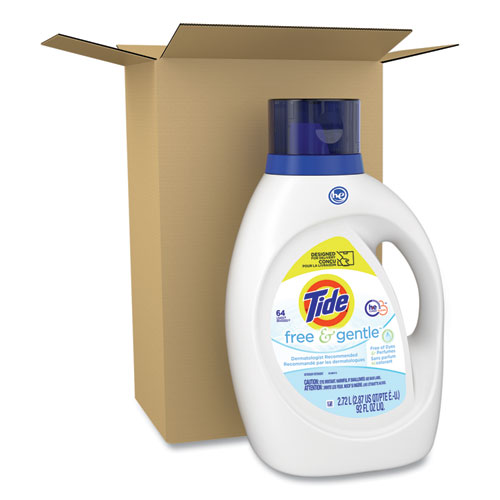 Picture of Free and Gentle Liquid Laundry Detergent, Unscented, 92 oz Bottle