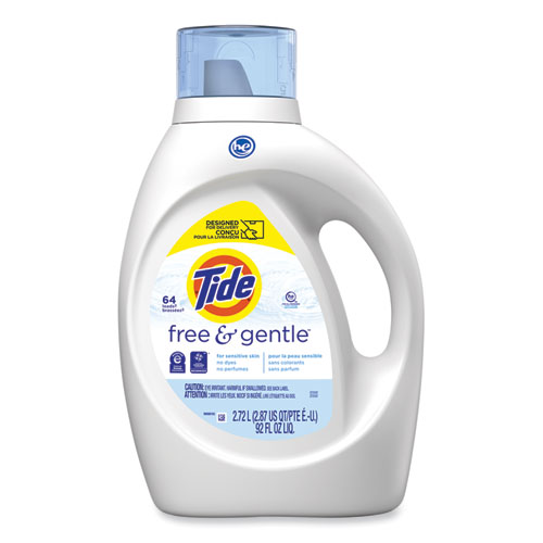 Picture of Free and Gentle Liquid Laundry Detergent, Unscented, 92 oz Bottle