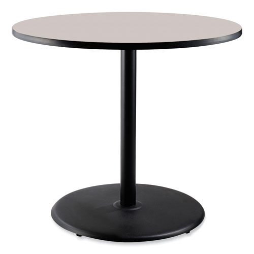 Picture of Cafe Table, 36" Diameter x 36h, Round Top/Base, Gray Neubula Top, Black Base