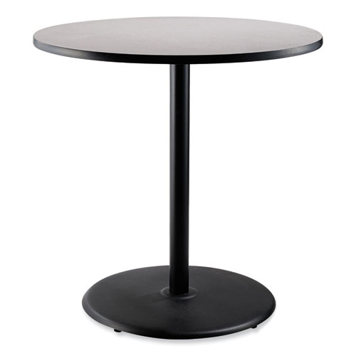 Picture of Cafe Table, 36" Diameter x 42h, Round Top/Base, Gray Nebula Top, Black Base