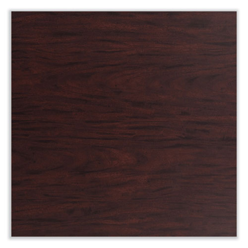 Picture of Cafe Table, 36w x 36d x 30h, Square Top/Round Base, Mahogany Top, Black Base