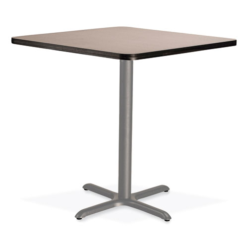 Picture of Cafe Table, 36w x 36d x 36h, Square Top/X-Base, Gray Nebula Top, Gray Base
