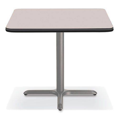 Picture of Cafe Table, 36w x 36d x 30h, Square Top/X-Base, Gray Nebula Top, Gray Base