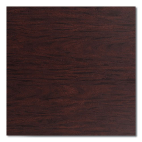 Picture of Cafe Table, 36" Diameter x 30h, Round Top/X-Base, Mahogany Top, Gray Base