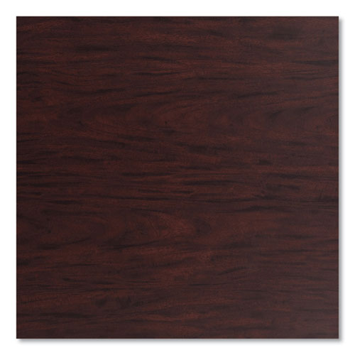 Picture of Cafe Table, 36" Diameter x 36h, Round Top/X-Base, Mahogany Top, Gray Base