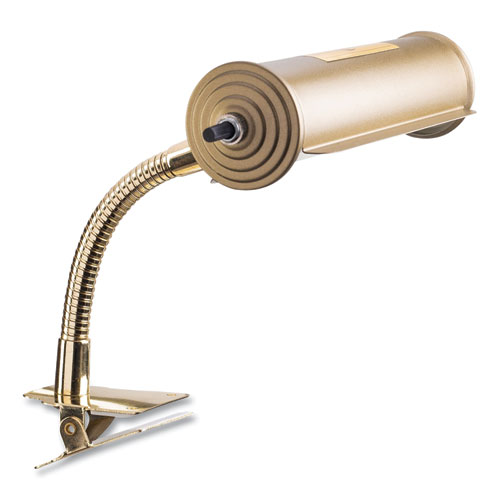 Picture of Brass Reading Light, Gooseneck, 10" High, Gold