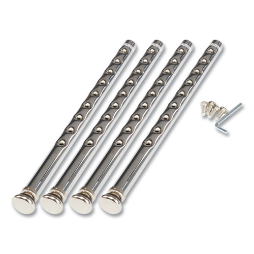 Picture of 6300 Series Height Adjustable Heavy-Duty Square Seat Stool w/ Back, Supports 500 lb, 23.75" to 31.75" Seat Height, Brown/Gray