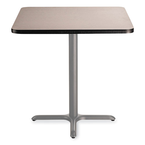 Picture of Cafe Table, 36w x 36d x 36h, Square Top/X-Base, Gray Nebula Top, Gray Base