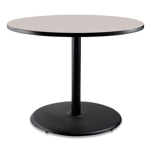Picture of Cafe Table, 36" Diameter x 30h, Round Top/Base, Gray Nebula Top, Black Base