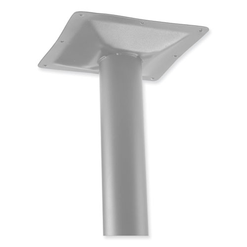 Picture of Cafe Table, 36w x 36d x 30h, Square Top/X-Base, Mahogany Top, Gray Base