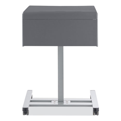 Picture of Sit-Stand Student Desk Pro, 23.5" x 19.5" x 28.5" to 41.75", Charcoal Gray