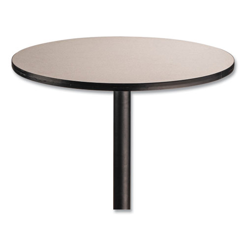 Picture of Cafe Table, 36" Diameter x 30h, Round Top/Base, Gray Nebula Top, Black Base