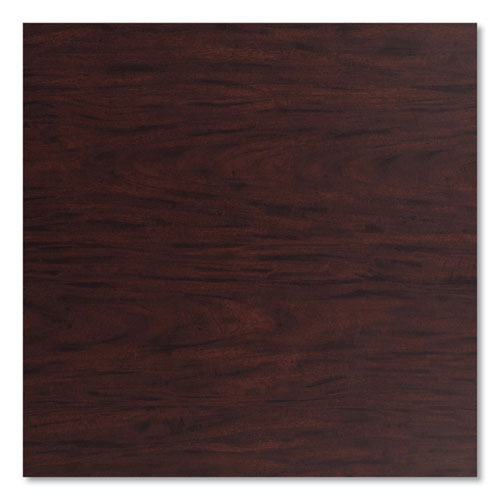 Picture of Cafe Table, 36w x 36d x 30h, Square Top/X-Base, Mahogany Top, Gray Base