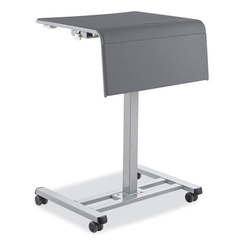 Picture of Sit-Stand Student Desk Pro, 23.5" x 19.5" x 28.5" to 41.75", Charcoal Gray