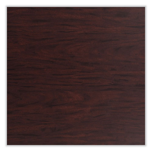 Picture of Cafe Table, 36w x 36d x 42h, Square Top/X-Base, Mahogany Top, Gray Base