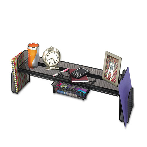 Onyx+Steel+Mesh+Off-Surface+Shelf%2C+Pull-Out+Drawer%2C+31.5+x+7.25+x+10%2C+Black