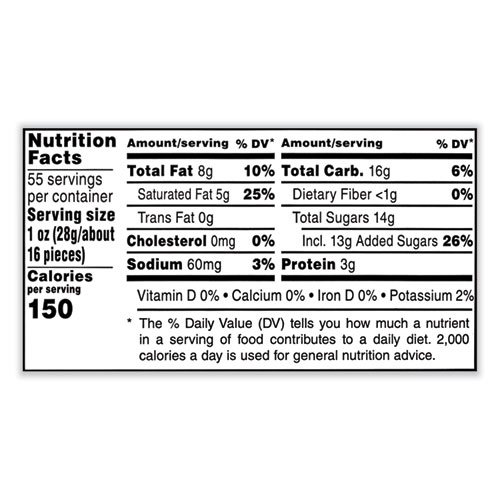 Picture of Peanut Butter Milk Chocolate Candy Jar, 55 oz Jar