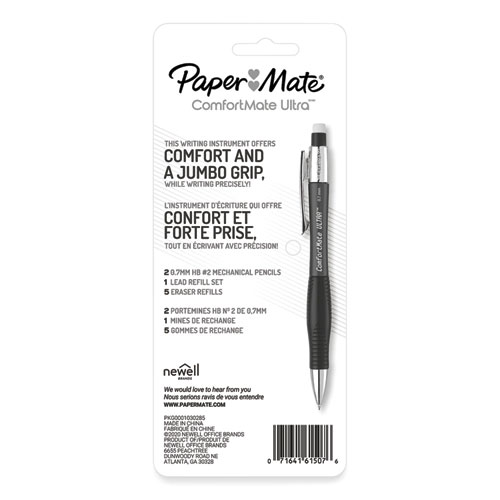 Picture of ComfortMate Ultra Pencil Starter Set, 0.7 mm, HB (#2), Black Lead, Assorted Barrel Colors, 2/Pack