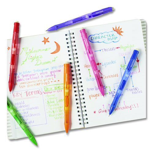 Picture of Clearpoint Color Mechanical Pencils, 0.7 mm, Assorted Lead and Barrel Colors, 6/Pack