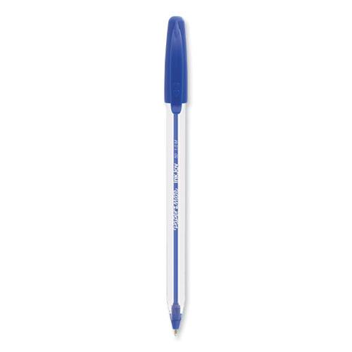 Picture of InkJoy 50ST Ballpoint Pen, Stick, Medium 1 mm, Blue Ink, Clear Barrel, 60/Pack