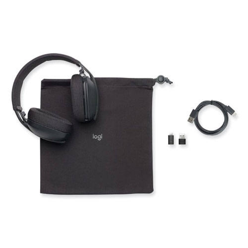 Picture of Zone Vibe Wireless Binaural Over The Head Headset, Graphite