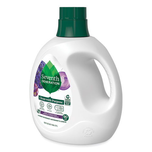 Picture of Natural Liquid Laundry Detergent, Fresh Lavender, 135 oz Bottle, 4/Carton