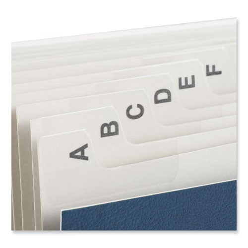 Picture of Expanding Desk File, 20 Dividers, Alpha Index, Letter Size, Blue Cover