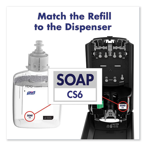 Picture of CS6 Soap Touch-Free Dispenser, 1,200 mL, 4.88 x 8.8 x 11.38, Graphite