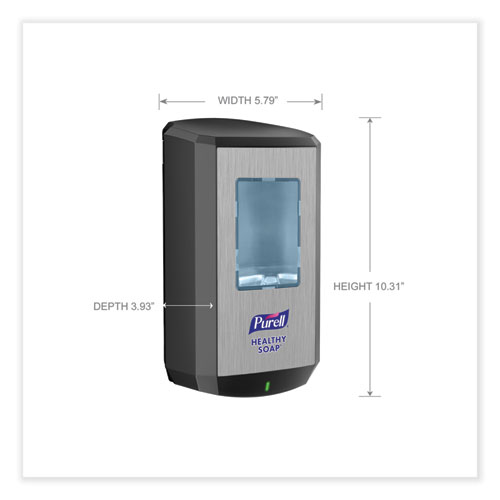 Picture of CS6 Soap Touch-Free Dispenser, 1,200 mL, 4.88 x 8.8 x 11.38, Graphite