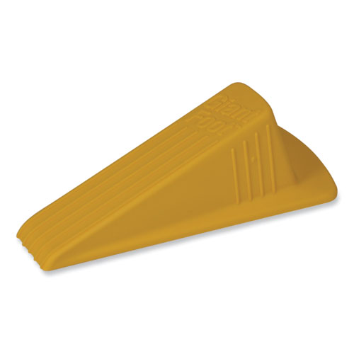 Picture of Giant Foot Doorstop, No-Slip Rubber Wedge, 3.5w x 6.75d x 2h, Safety Yellow