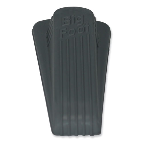 Picture of Big Foot Doorstop, No Slip Rubber Wedge, 2.25w x 4.75d x 1.25h, Gray, 2/Pack