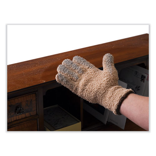 Picture of CleanGreen Microfiber Dusting Gloves, 5" x 10, Pair