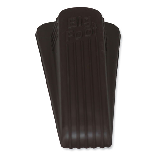 Picture of Big Foot Doorstop, No Slip Rubber Wedge, 2.25w x 4.75d x 1.25h, Brown