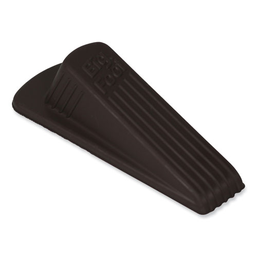 Picture of Big Foot Doorstop, No Slip Rubber Wedge, 2.25w x 4.75d x 1.25h, Brown