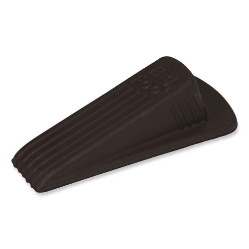 Picture of Big Foot Doorstop, No Slip Rubber Wedge, 2.25w x 4.75d x 1.25h, Brown