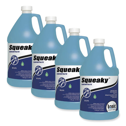 Picture of Squeaky Concentrate Floor Cleaner, Characteristic Scent, 1 gal Bottle, 4/Carton