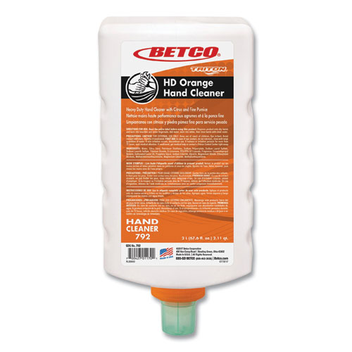 Picture of HD Orange Hand Cleaner Refill, Citrus Zest, 2 L Refill Bottle for Triton Dispensers, 6/Carton