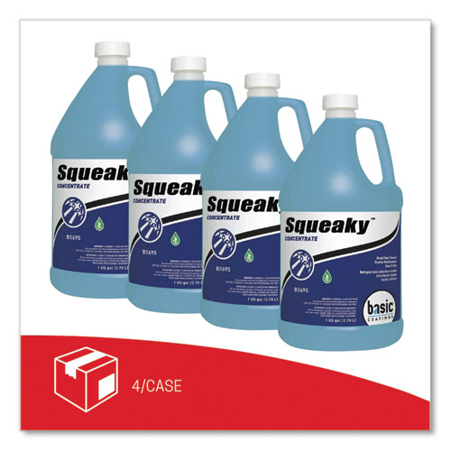 Picture of Squeaky Concentrate Floor Cleaner, Characteristic Scent, 1 gal Bottle, 4/Carton