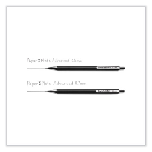 Picture of Advanced Mechanical Pencils, 0.5 mm, HB (#2), Black Lead, Black; Gray Barrel, 2/Pack