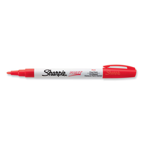 Picture of Permanent Paint Marker, Fine Bullet Tip, Red