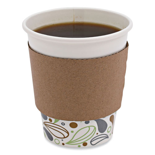 Picture of Cup Sleeves, Fits 10 oz to 20 oz Hot Cups, Kraft, 1,200/Carton