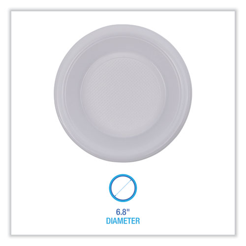 Picture of Hi-Impact Plastic Dinnerware, Bowl, 10 to 12 oz, White, 1,000/Carton