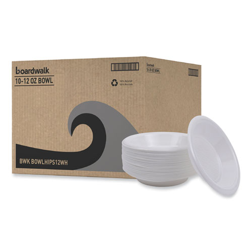 Hi-Impact+Plastic+Dinnerware%2C+Bowl%2C+10+To+12+Oz%2C+White%2C+1%2C000%2Fcarton