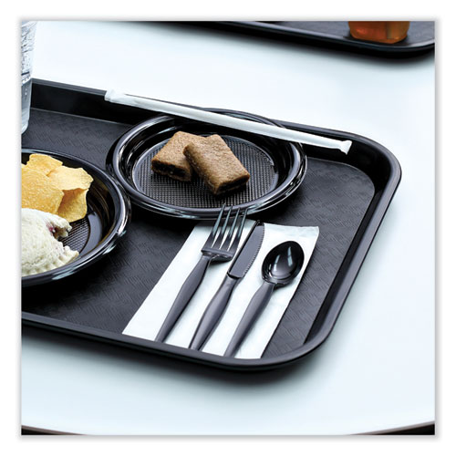 Picture of Heavyweight Wrapped Polystyrene Cutlery, Fork, Black, 1,000/Carton