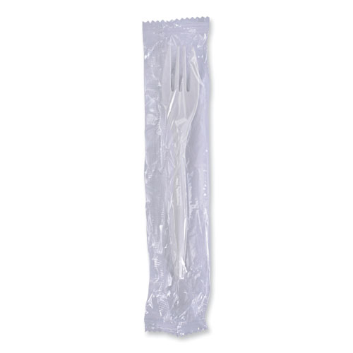 Picture of Mediumweight Wrapped Polypropylene Cutlery, Fork, White, 1000/Carton