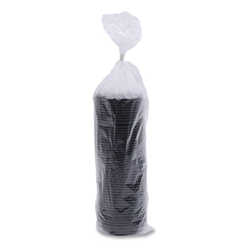 Picture of Hot Cup Lids, Fits 8 oz Hot Cups, Black, 1,000/Carton