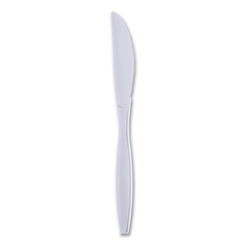 Picture of Heavyweight Wrapped Polypropylene Cutlery, Knife, White, 1,000/Carton